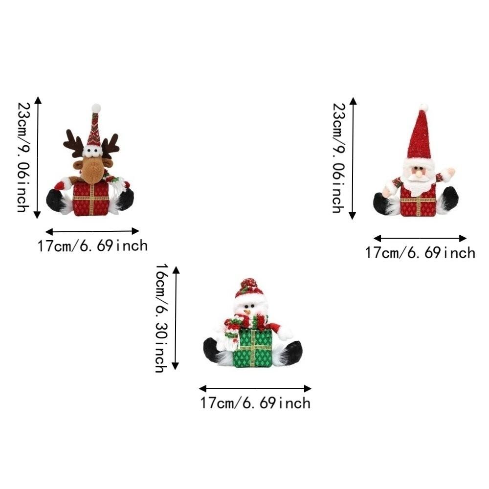 Santa Claus Christmas Tree Hanging Decorations Elk Deer Handicrafts Christmas Santa Claus Pendant Snowman Colorful