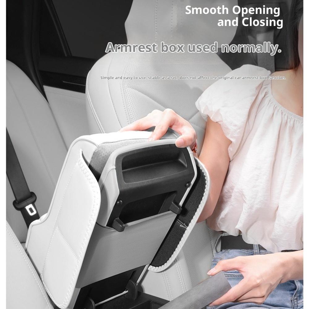 For BYD Armrest Qin Song PLUS Yuan Haibao Box Heightening Pad Car Cup Holder Tissue Box Protective Cover