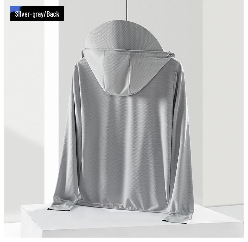 Unisex Quick-Dry Anti-UV Ice Silk Sun Protection with Detachable Brim for Fishing