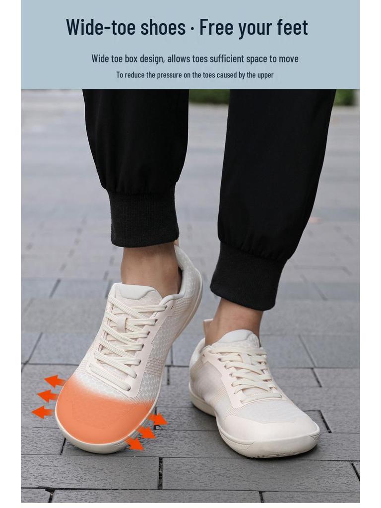 2025 Neue Barfuß-Komfortschuhe mit breiter Zehenbox - Weiche Sohle, Atmungsaktiv, Lässige Sneaker zum Laufen, Radfahren, Klettern, Fitness, für Paare