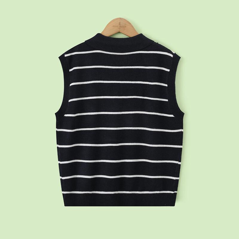 Montagut Girls' Summer Striped Sleeveless Knit Top