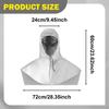 Hood with Shoulder Cover Waterproof Dustproof Unisex Work Hat PVC Material Neck Head