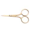 Stainless Steel Precision Beauty Scissors for Eyebrows, Nose Hair, and Facial Fuzz Trimming with Pointed Tip