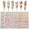 Laser Butterfly Nail Art Stickers Nail Decals Decorations Diy Manicure