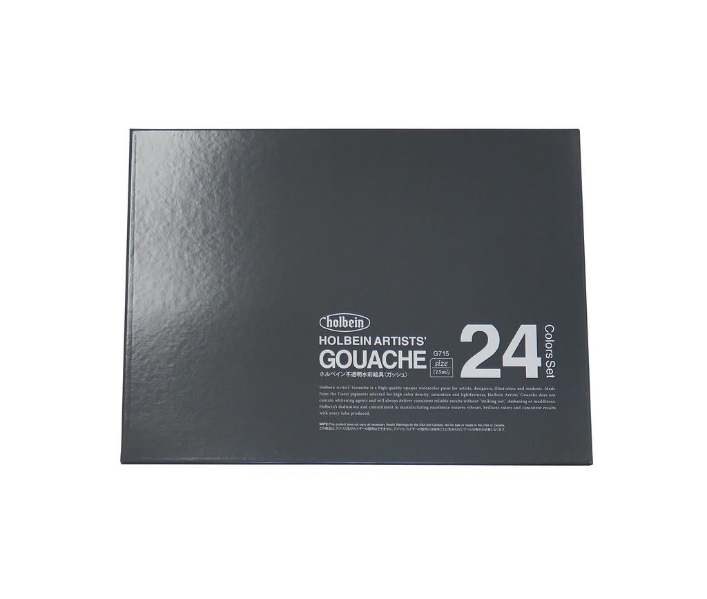 Holbein Opaque Watercolors G715 15ml Set 03715 (Gouache) 24-Color