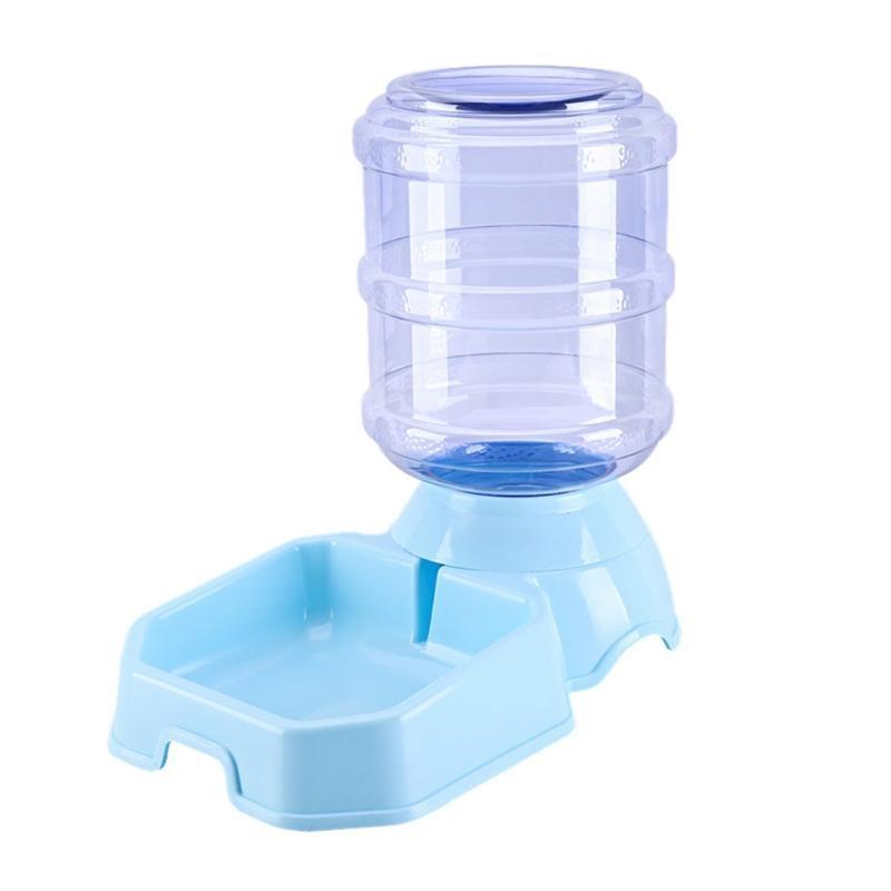 Pet Feeder and Waterer Dispensing Fed Automatic Feeder and Water Dispenser Dog for Cat Pets Bowl