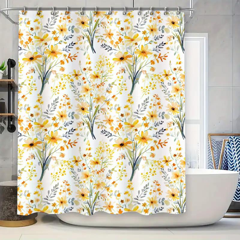 Bathroom Decor Shower Curtain Modern Geometric Design Rainbow Colors 3D Printed Waterproof Bath Liner Size Customizable 90x180cm