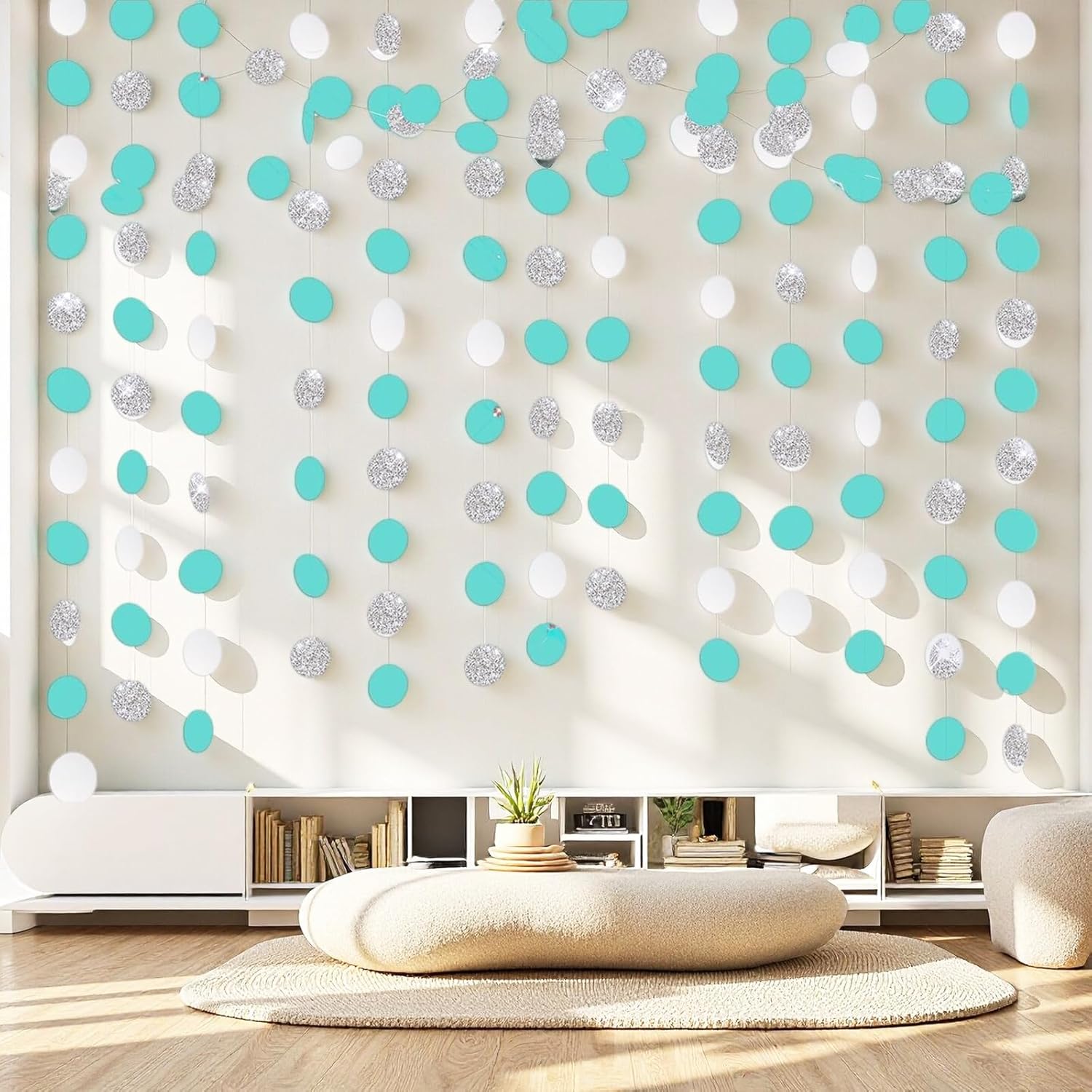 Бирюзовые Украшения для Дня Рождения/Украшения для Выпускного Бирюзовый Бирюзовый 2025/Бирюзовые Украшения для Выпускного Зимняя Страна Чудес Бирюзовый Серебряный Белый