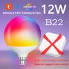 Tuya Smart Bluetooth LED Bulb 220V 10W12W E27B22 Base LED Light RGB Smart Life APP Remote Control Gateway Accessible