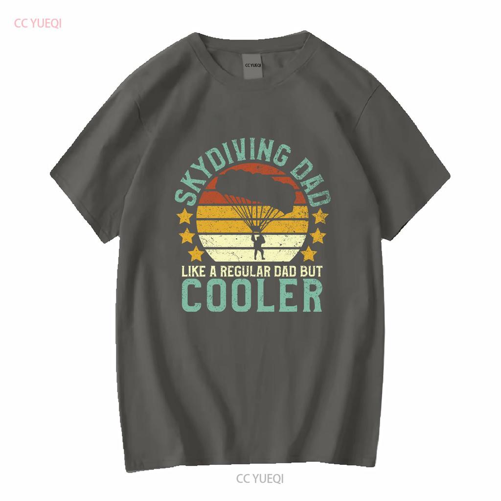 Fallschirmspringer Papa T-Shirt Lustig Vintage Fallschirmspringer Vatertag Fallschirmsprunglehrer Fallschirm für Männer lang- oder kurzärmelig vintage