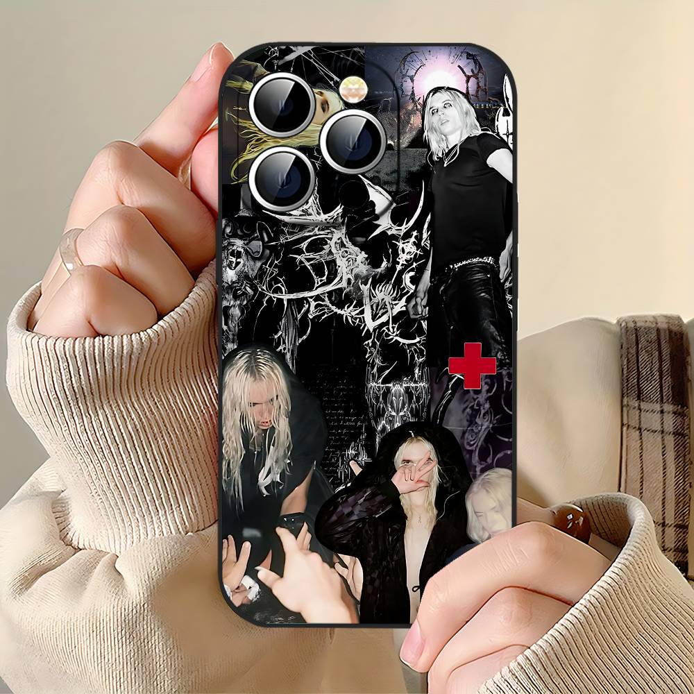 2hollis Singer Phone Case For IPhone 17 Pro 15 13 14 16 11 12 Pro Max 7 8 Plus XR XS X SE Matte Soft Funda Silicone Cover