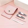 Set Manicure Set Set Coltelli per Unghie Tagliaunghie Domestici Cucchiaini per Pulizia Orecchie Set per Solchi Unghie 4 pezzi