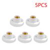 1-10PCS E27 Screw Cap Socket Ceiling Light Lamp Bulb Fixing Base Stand White Gold Light Bulb Holder Lamp Socket For Home 6A