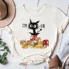 Funny Postal Worker T Shirt I M Ok Mail Carrier Cat 17