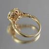 Fashion Exquisite Gold Color Inlaid Rhinestone Ring Combination for Women Personal Trend Engagement Party Jewelry
