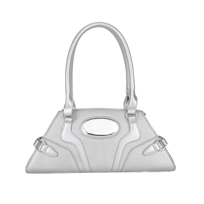 Нишевая дизайнерская сумка для женщин лето 2024 новый стиль высококачественная универсальная сумка через плечо Ins сумка через плечо серебряный 2715₽