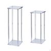 Acrylic Vase for Wedding Centerpieces Tall Flower Vases Tabletop Geometric Risers