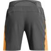 Under Armour Pantalones cortos casuales tres cuartos transpirables para correr Launch para hombre, gris rinoceronte 1376508-026