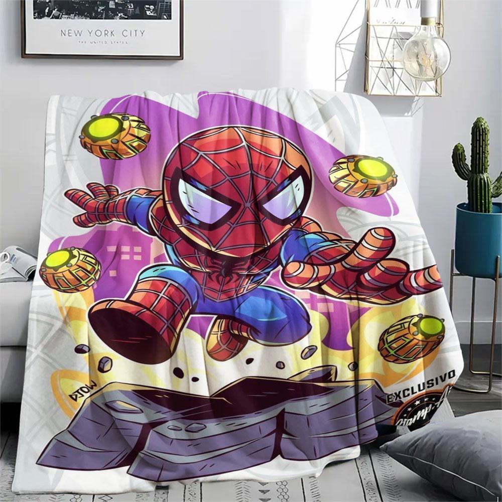 Spider-Man Patterned Comfortable Blanket. Super Soft Fleece, Soft, Comfortable, and Lightweight.Suitable As a Gift