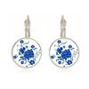 SUTEYI Charm Henna Yoga Amulet Ladies Earrings Round Glass Cabochon Earings Jewelry Bohemian Mandala Earrings For Women