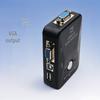 2-ports USB VGA KVM-switch: 2-i-1-ud Multi-Port Switcher til Computere
