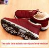 Winter Non-slip Warm Shoes for Men and Women - Thick, Velvet-lined, Waterproof, Cold-proof Cotton Shoes for Middle-aged and Elderly.