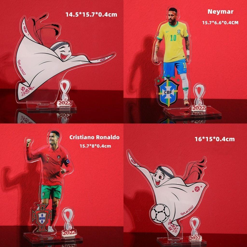 Football Star Mascot Logo Acrylic Handmade Toy Perfect For Fans Of Neymar Messi And Ronaldo