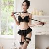 Sexy Lingerie Female Sexy Temptation Princess Garter Lace Three-point Suit Cute Girl 8011