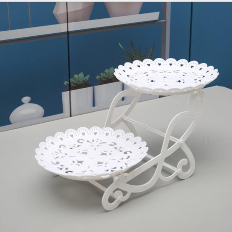 1/2 stk kakestativ fat Cupcake snacks tallerkener Tre-lags kreativ fruktkurv