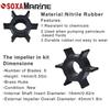 Water Pump Impeller Repair Kit For Honda Outboard 8hp 9.9hp 15hp 20hp Bf8/9.9/15/20 Engine Part 06192-ZW9-A30 19210-ZW9-A32