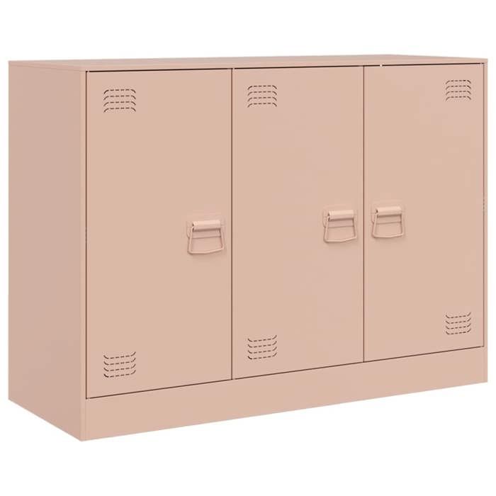 VidaXL Buffet Pink 99x39x73 Cm Steel, Cabinet, Cupboard, Highboard, Sideboard, Storage Cabinet, Organizer of 841722