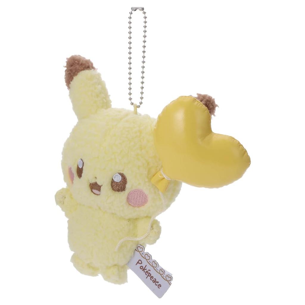 Takara Tomy Arts Pocket Monsters Pokepiece Plush Pikachu Mellow Heart 15cm