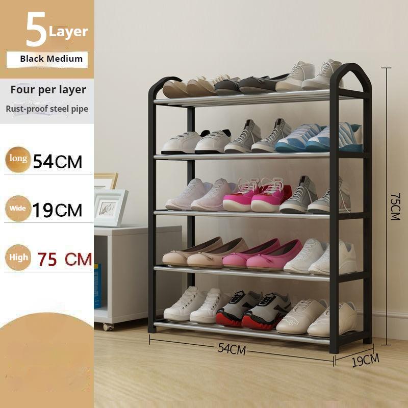 5-layer Creative Home Shoe Rack Home Dormitory Door Storage Rack Shoe Cabinet Component Removable and Easy To Assemble