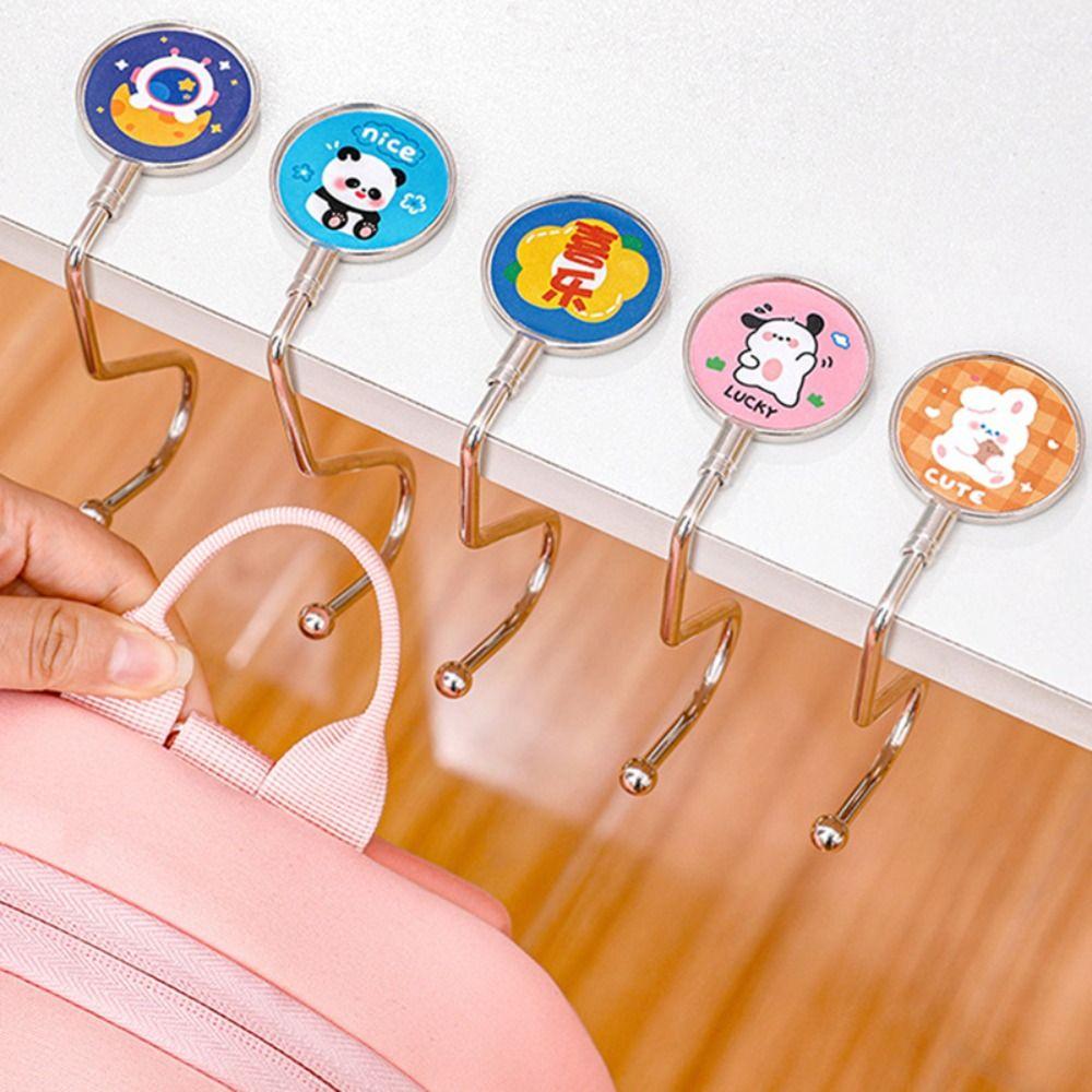 Movable Hook Student Gift Handbag Hanger Purse Bag Table Hook Desk Hanging Holder Desk Hook