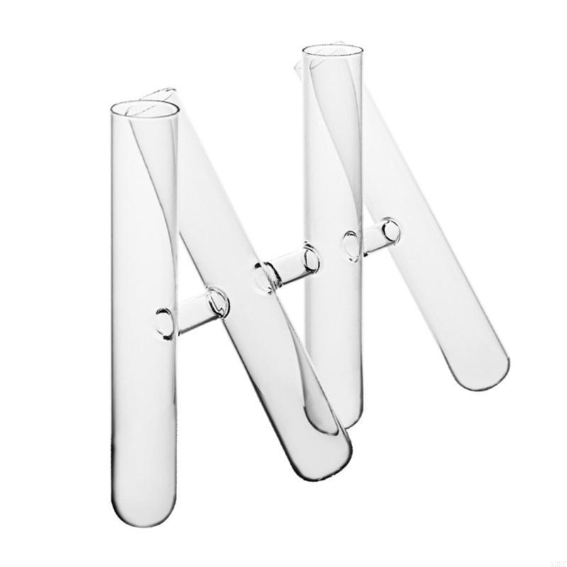 3/4 Test Tube Glass Vases for Floral Arrangements Plant Container Home Decors X3UC