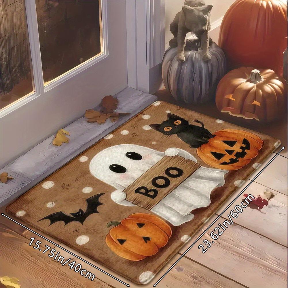 Halloween Floor 40 60 Velvet Doormat with Smooth Surface for Indoor Entryway Holiday Decor