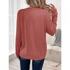 Women's casual sports long sleeve Navy blue long sleeve T Shirt 'Be Kind'Frontal design Loose and comfortable, suitable for autumn Radiating positive