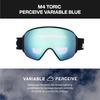 ANON Unisex M4 Low Bridge Fit Goggles in (Toric) Black/Blue
