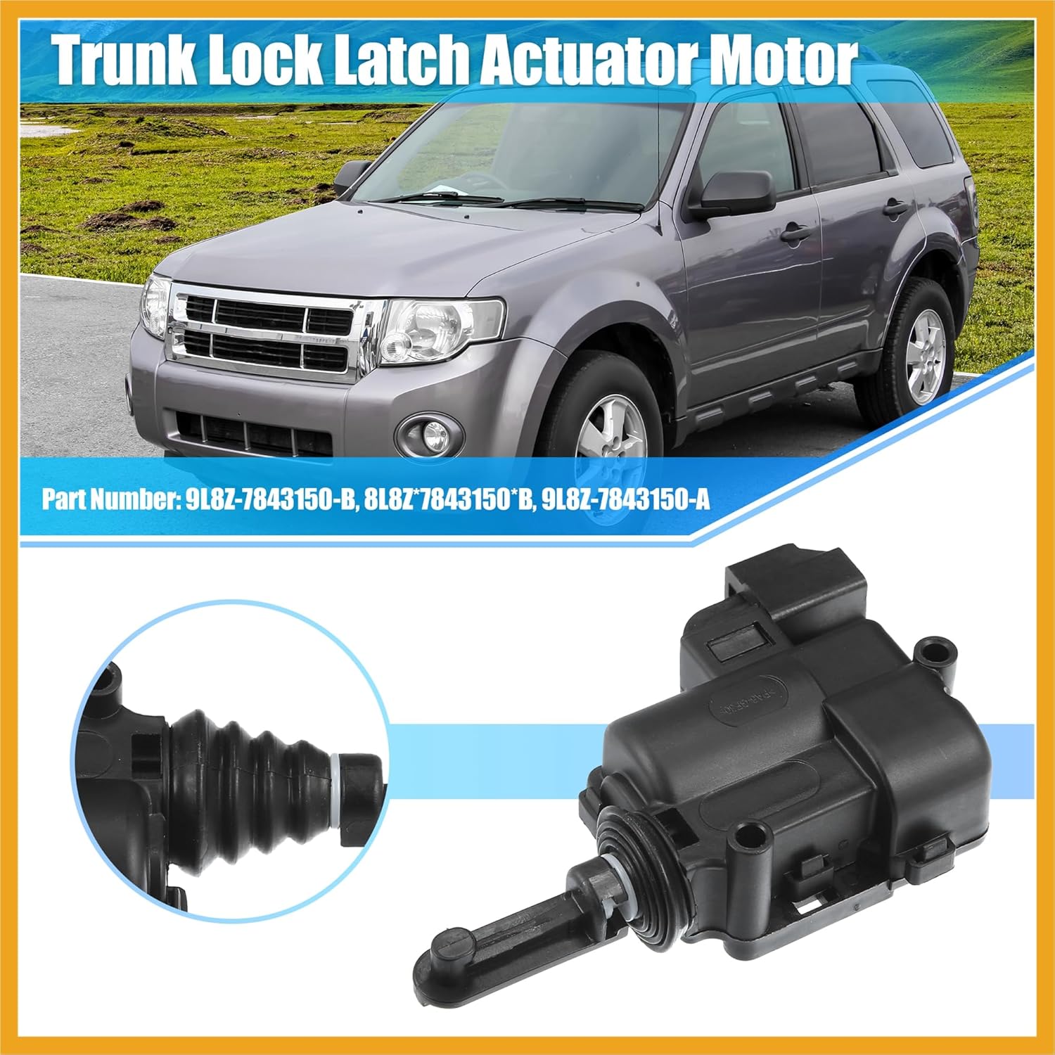 Привод замка задней двери багажника 9L8Z-7843150-B для Ford Escape 2009-2012 для Mazda Tribute 2008-2011 Привод замка задней двери багажника