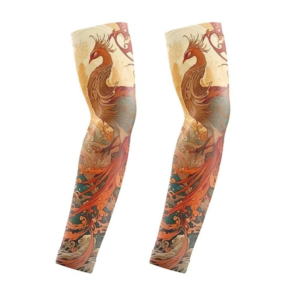Quick Dry Flower Arm Sleeves Breathable Tattoo Arm Sleeves Fashion Arm Cover  Summer