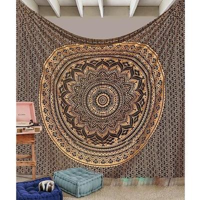 Wall Tapestry, Mandala Tapestry, Wall Hanging Tapestry Cotton Hippie Indian Tapestry Twin/queen Tapestry Handmade Bedspread
