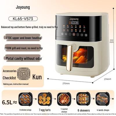 Joyoung 6.5L Dual Heat Smart Air Fryer CN Plug (adapter Included)