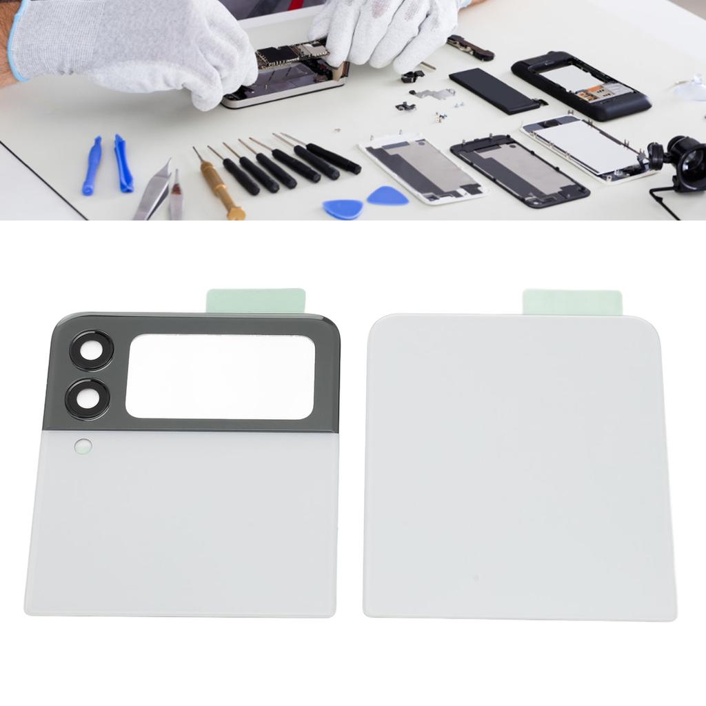 Phone Back Cover Replacement with Pre Installed Tape Camera Lens Tools Back Glass Housing Door for       3     3 5G F711