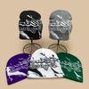 Autumn And Winter Street American Letter Contrasting Color Knitted Hats For Men And Women To Keep Warm And Wear Personalized Cold Hats Pullover Hats