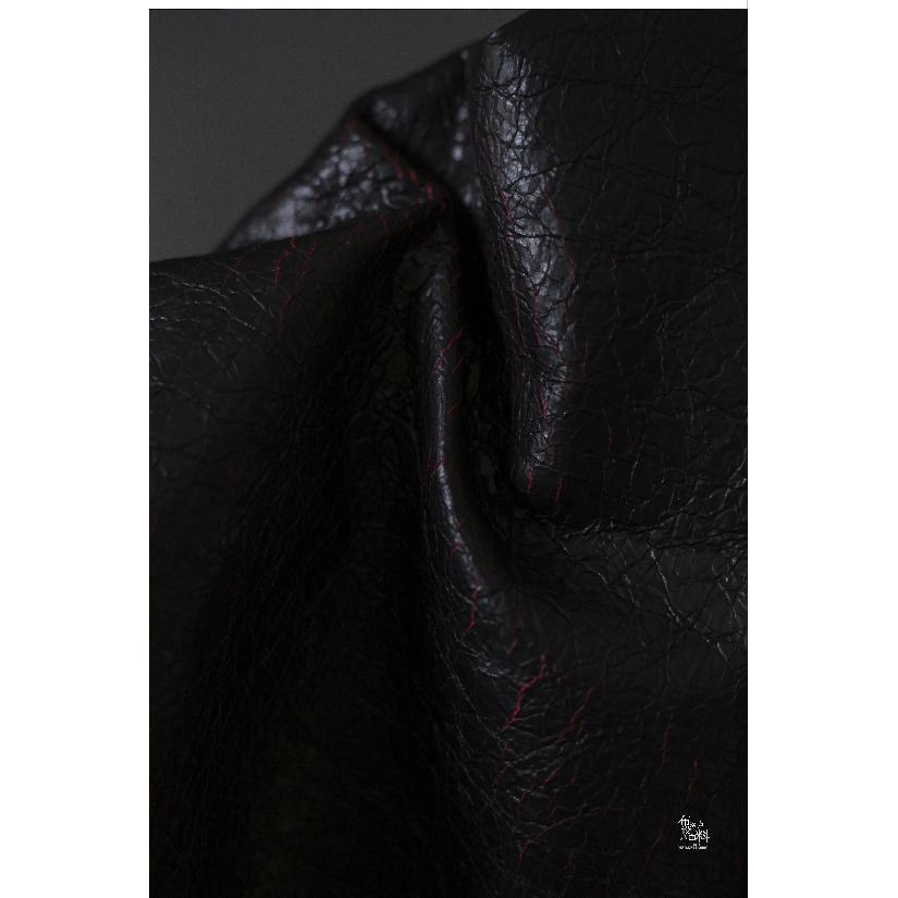 PU Leather Fabric Leather Jacket Stage Background Decoration Creative Apparel Sewing Fabric Wholesale Cloth For Diy Material