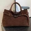 Tote Bag with Belt Decoration, Large Capacity Single-shoulder Bag