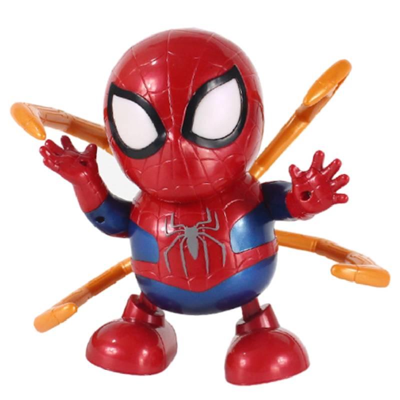 Interactive Dancing Robot Toy With Lights And Music Iron Man Bumblebee Spider-man