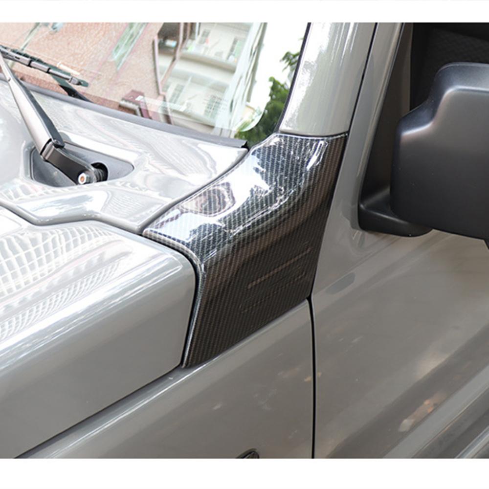 A-pillar Wrap Angle Protection Cover For Suzuki Jimny 2019-24 Carbon fiber Look