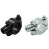 22mm 25mm Lenker 10mm 8mm Gewinde Universal Motorrad Spiegelhalterung Klemme Rückspiegelhalter Adapter Schwarze Klemmenbasis