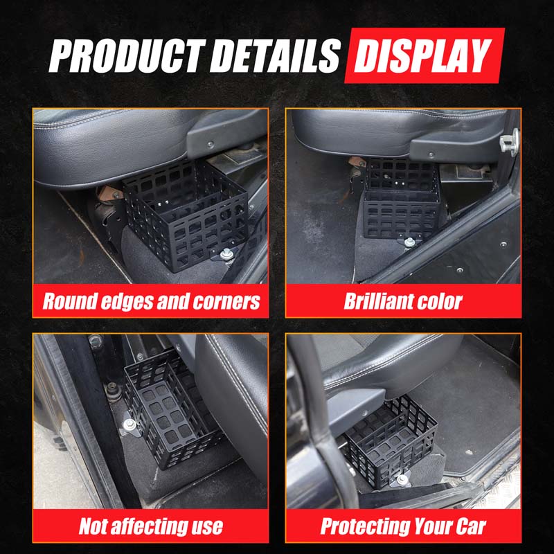 Aluminum Alloy For Land Rover Defender 2026-2018 Car Second Row Seat Storage Baskets On Both Sides Car Interior Accessories